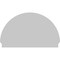 Ekena Millwork Half Round 3 Spoke Architectural Grade PVC Combination Pediment, 56"W x 34-3/4"H x 2-3/4"P PEDPC056X350HRO03 - alternate 2